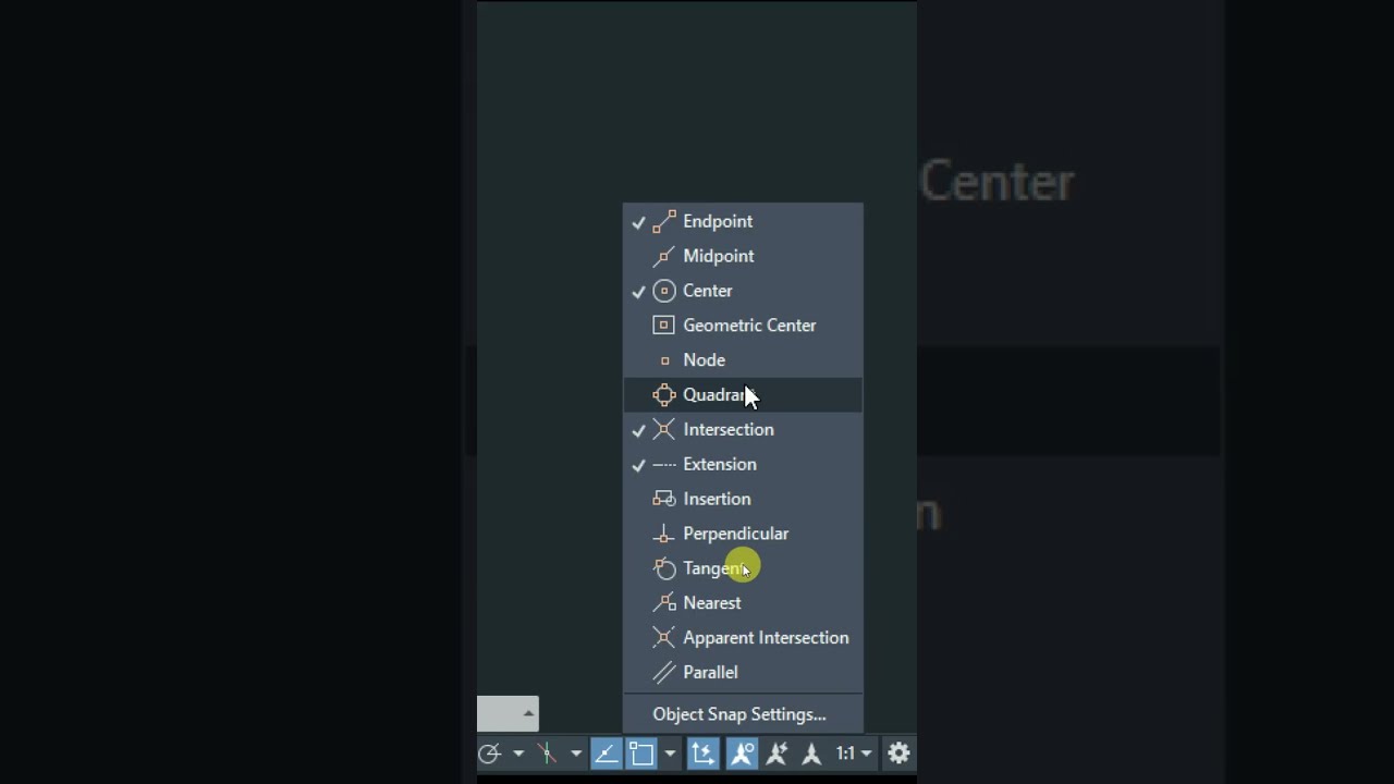 How to Find and Show Midpoint in AutoCAD | Quick Tutorial 📐