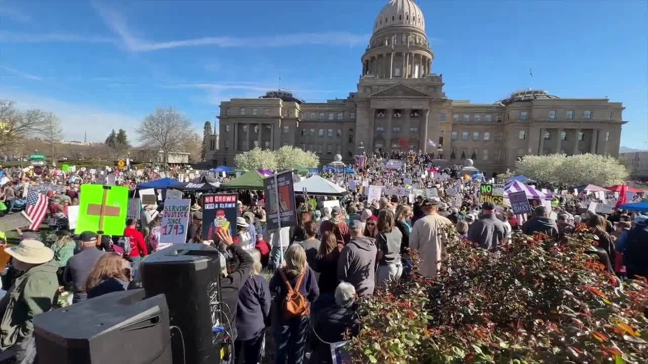 Mass Rally at Idaho Capitol for 'No Kings' Movement ✊