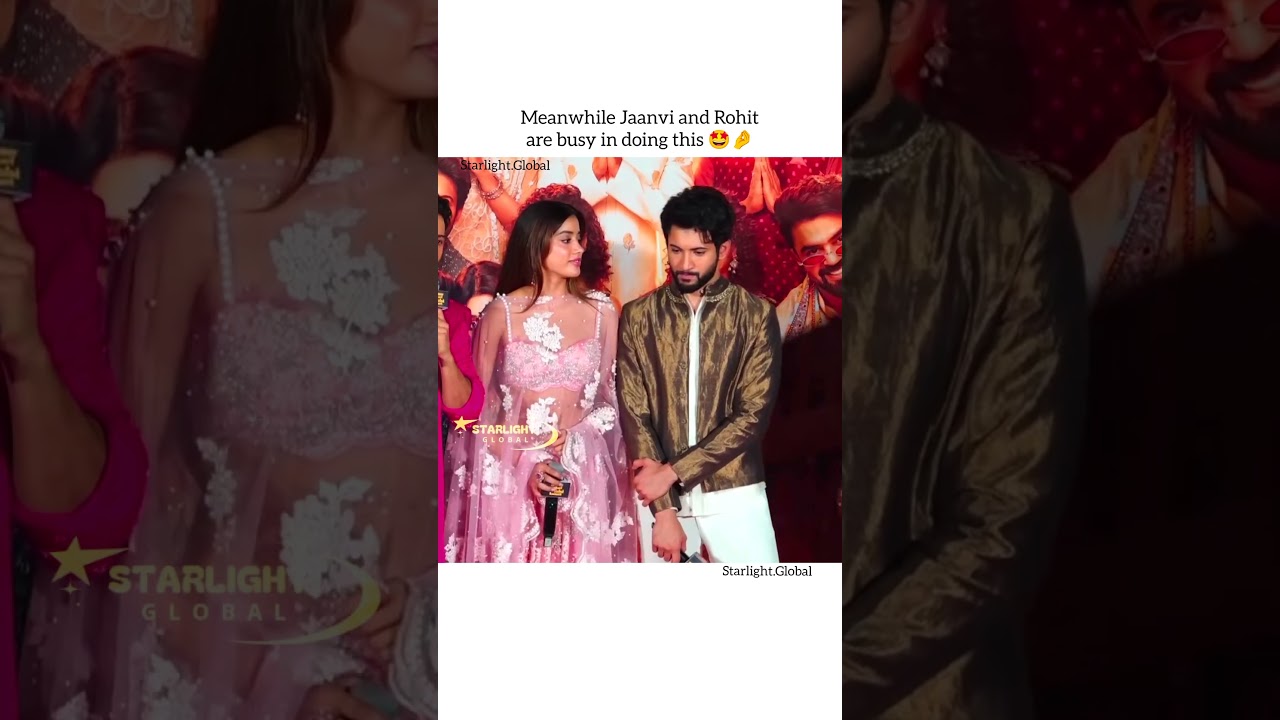 Jaanvi Kapoor and Rohit Share Adorable Moments During Movie Promotion
