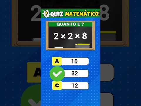 PERGUNTAS DE MULTIPLICAÇÃO #matematika #quiz #matemática