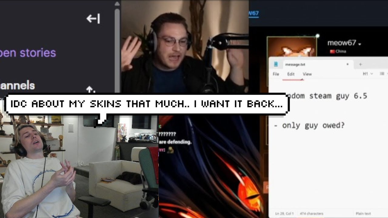 xQc Responds to Stewie2K's Skin Care Claim 🎮