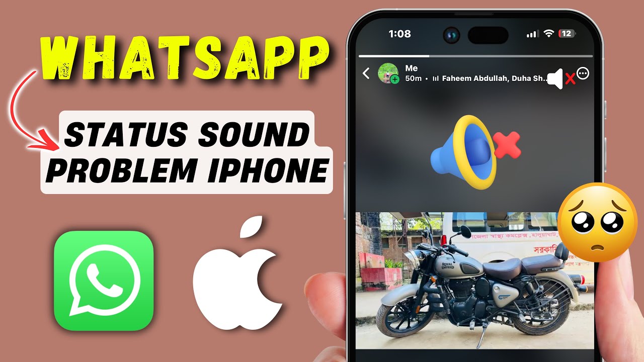 Fix Whatsapp status sound problem iphone (2025) | WhatsApp Status Sound Not Working on iPhone