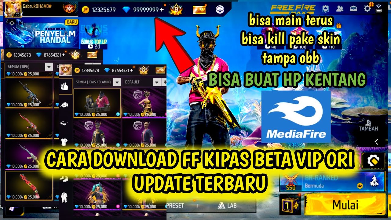 Cara Download FF Kipas Beta VIP Terbaru 2026🔥