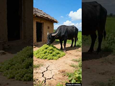 The horse watered the grapes and saved them from drying out.😭#ai #horse #save #grape