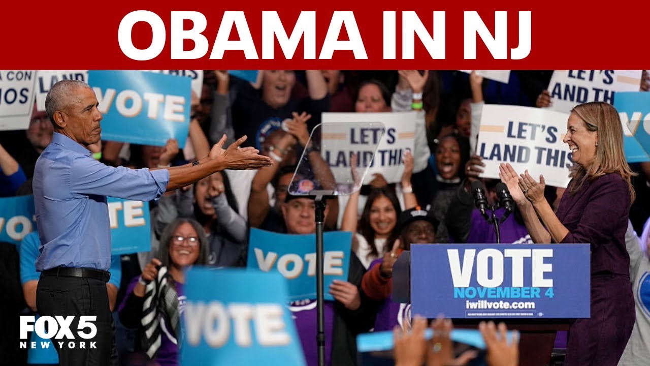 Barack Obama Joins Mikie Sherrill’s Campaign in Newark 🗳️