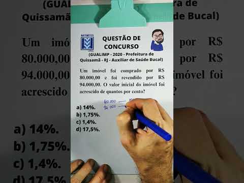 Porcentagem em concurso