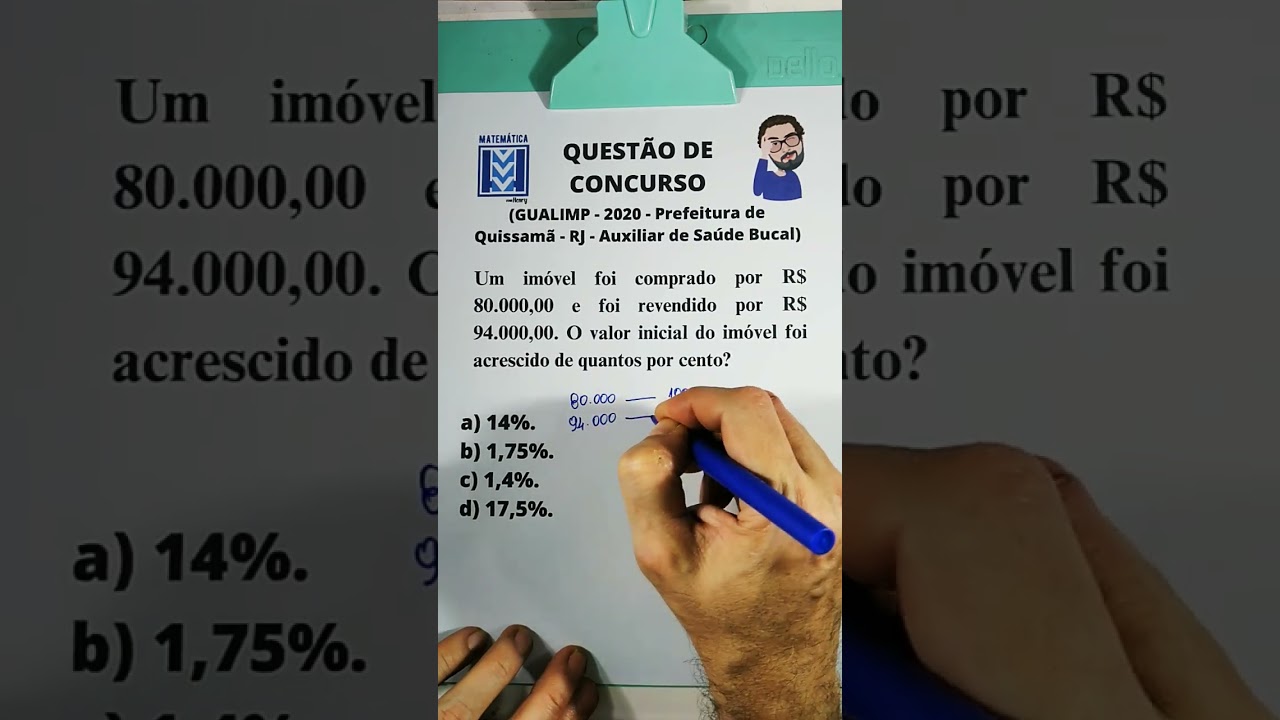 Porcentagem em Concursos