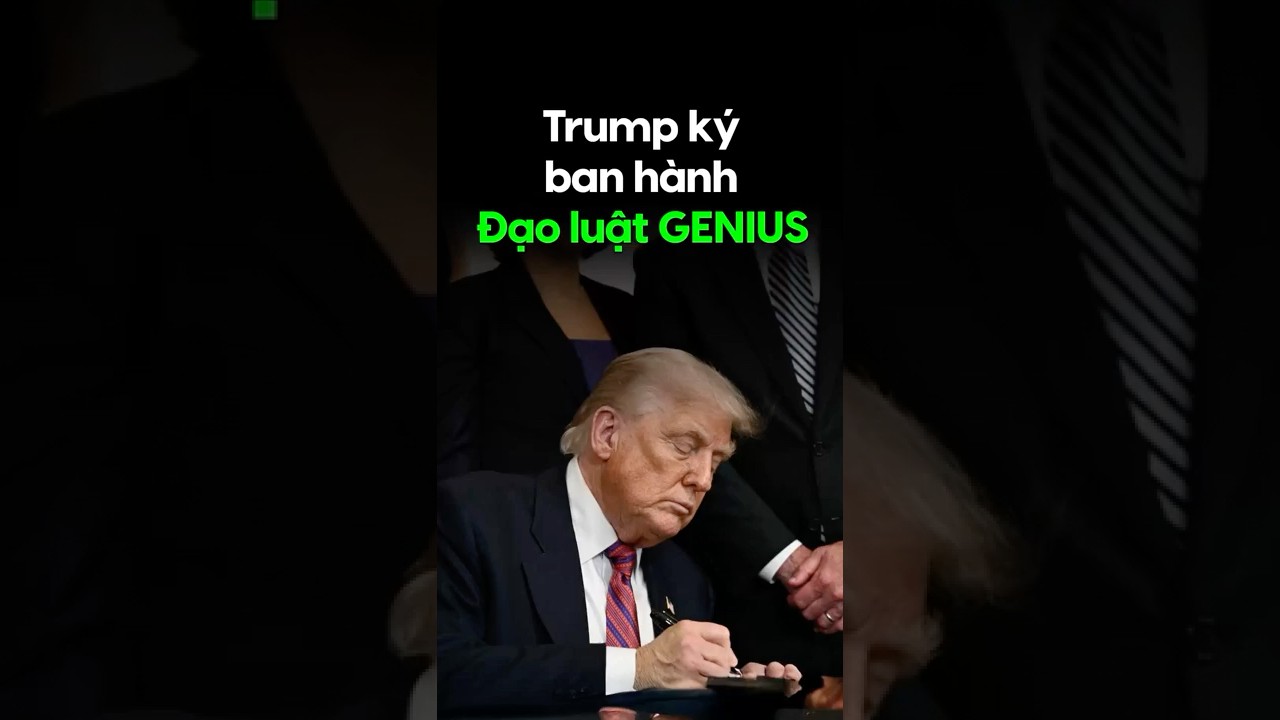 Trump ký ban hành Đạo luật GENIUS #donaldtrump #bitcoin #crypto #cryptocurrency #btc