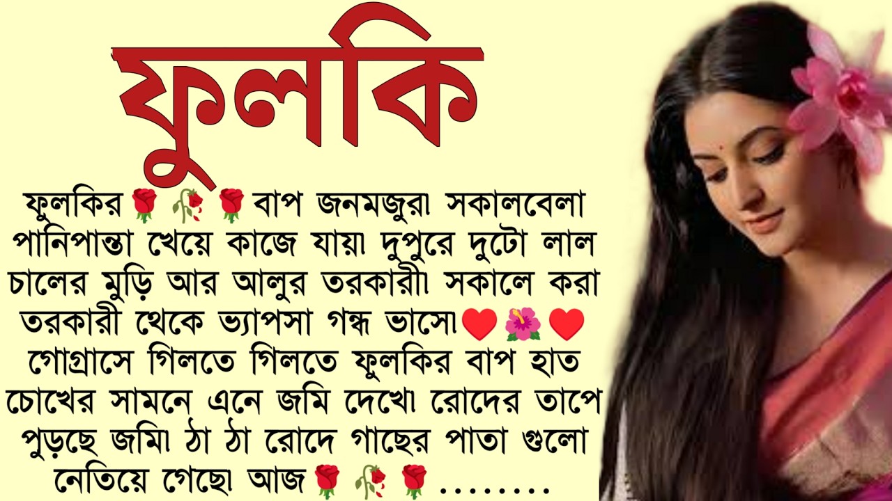 #ফুলকি /✍🏻Nabonita Soi /Bengali emotional Story /Bangla Choto Golpo  /Audio Story Bangla