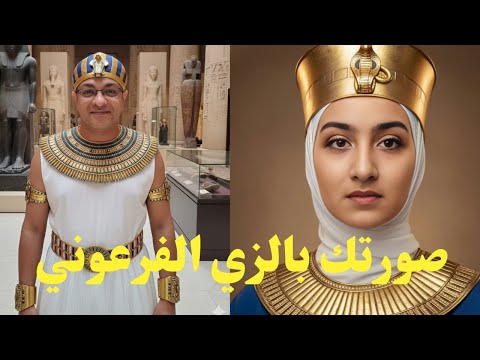 إزاي أعمل صورتي بالزي الفرعوني؟🔥 خطوة بخطوة للاحتفال بافتتاح المتحف المصري الكبير ✅