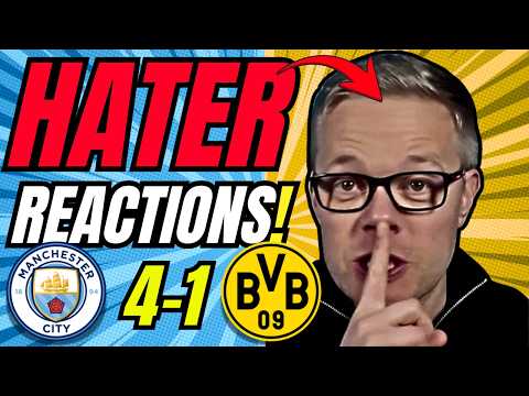 MAN CITY RIVALS HATERS & FANS REACTION TO MAN CITY 4-1 DORTMUND | UEFA CHAMPIONS LEAGUE