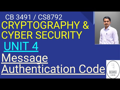 4.5 Message Authentication Code(MAC) Part 1 in Tamil