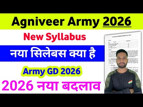 Agniveer Army GD Syllabus 2026 📝