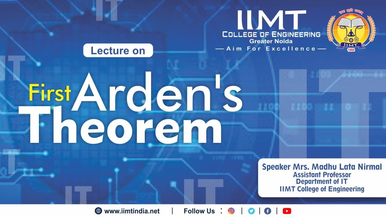 First Arden's Theorem | IIMT Engineering College