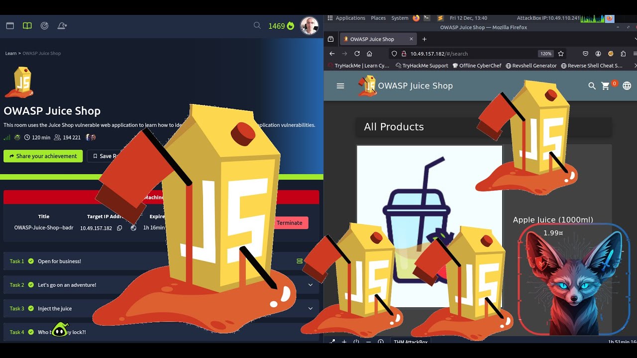 TryHackMe OWASP Juice Shop Walkthrough 2025
