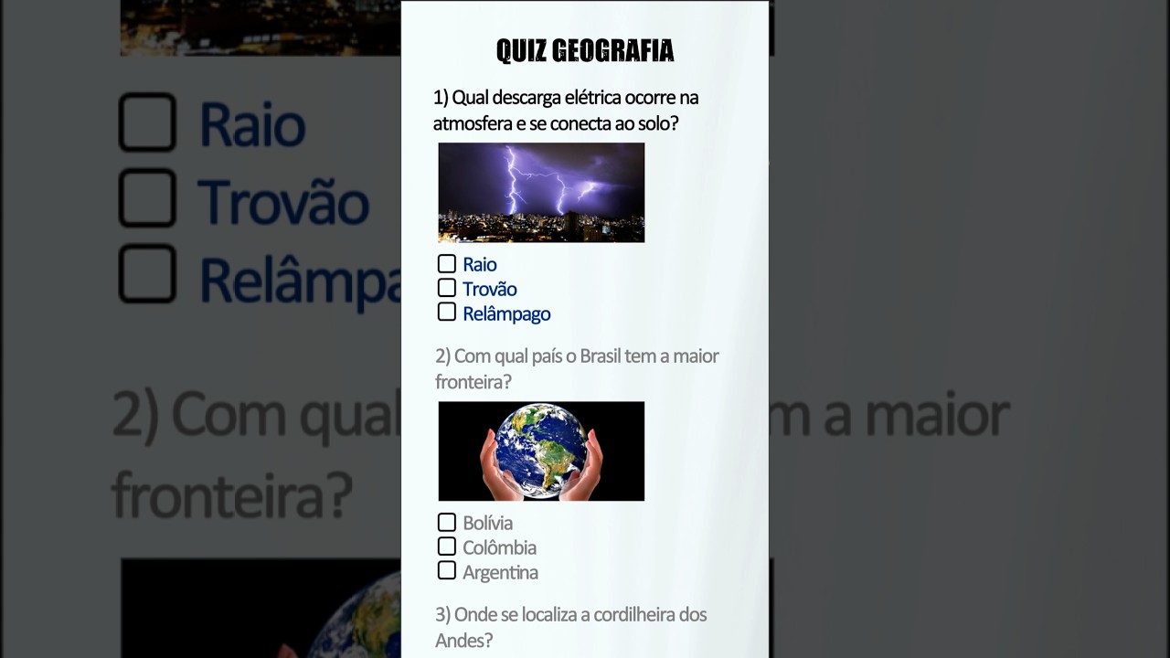 Quiz de Geografia 🗺️