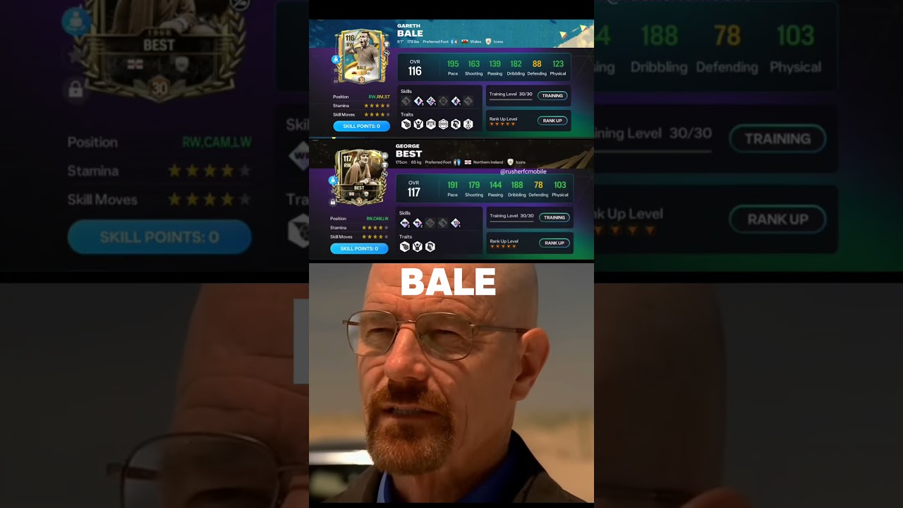 George Best vs Gareth Bale ⚽