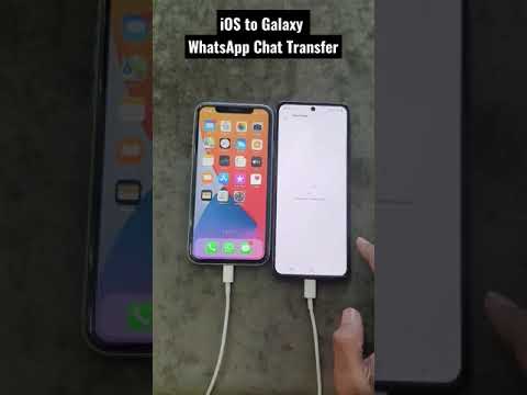 iOS To Galaxy WhatsApp Chat Transfer 🔥🔥🔥 #shorts