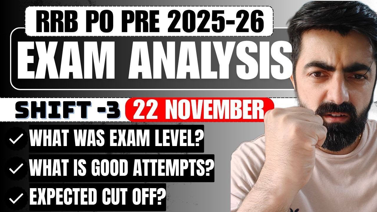 IBPS RRB PO PRE 2025 Shift 3 Exam Review 📝