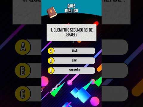Quiz Bíblico - O quão bom é seu conhecimento Bíblico? #quiz #quizbiblico #biblia
