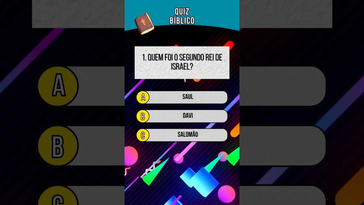 Quiz Bíblico - O quão bom é seu conhecimento Bíblico? #quiz #quizbiblico #biblia