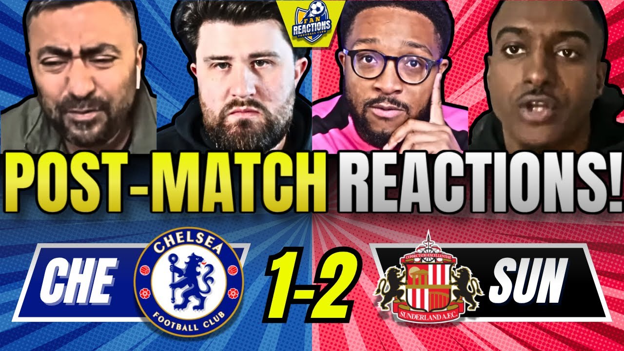Chelsea Fans React to 1-2 Loss Against Sunderland ⚽ | Premier League Post-Match Reactions