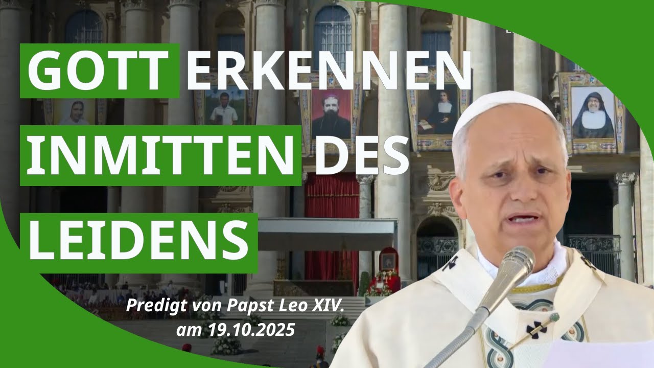 Papst Leo XIV. über Gott als gerechter Richter ⚖️