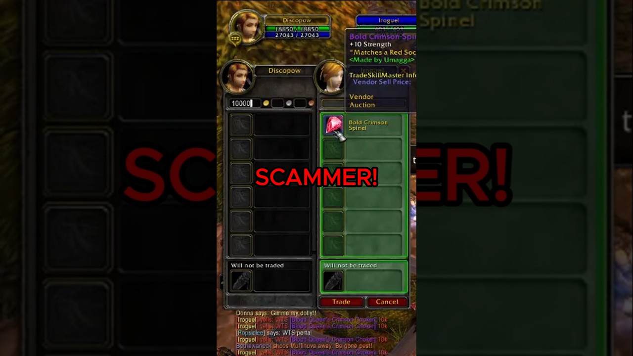 Stay Safe on Warmane: Watch Out for Scammers ⚠️