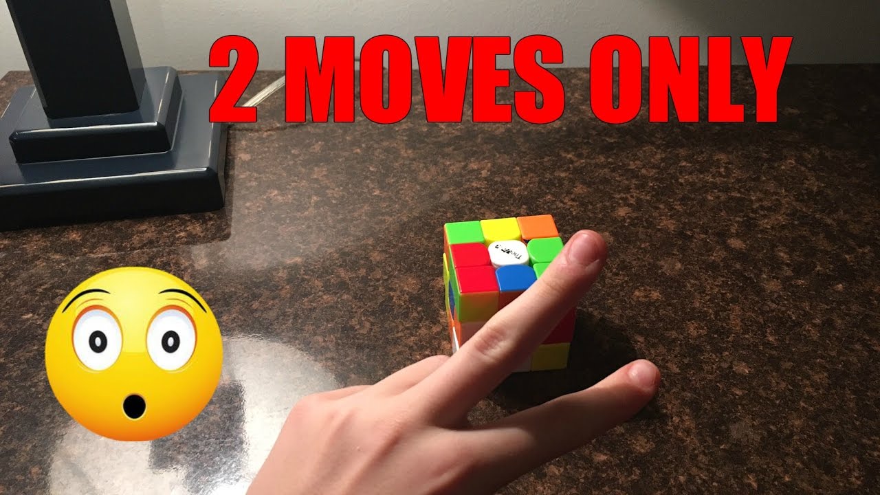 Solve a 3x3 Rubik's Cube in Just 2 Moves! π₯