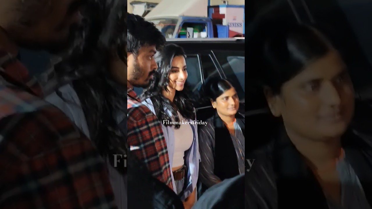 Actress Meenakshi Choudhary Spotted at Saradhi Studio π¬