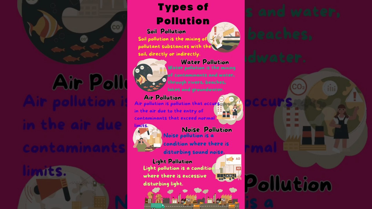 Discover the 4 Major Types of Pollution 🌍 | Air, Water, Noise & Soil Explained