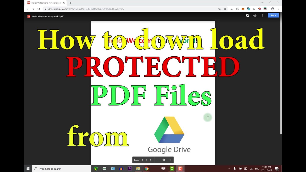How to Download Protected PDF Files from Google Drive