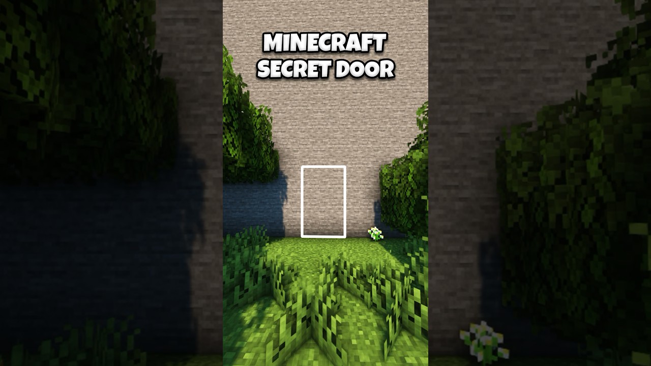 Minecraft Secret Door Guide 🗝️