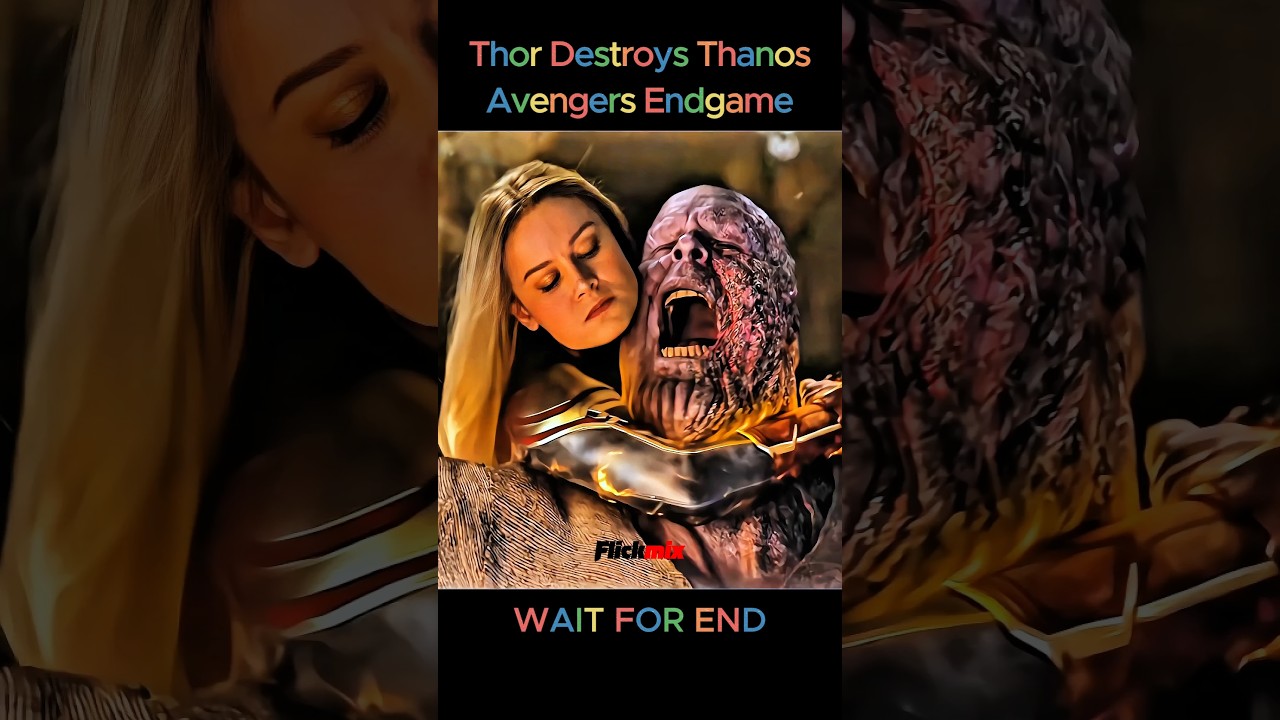 Thor Conquers Thanos in Avengers Endgame ⚡