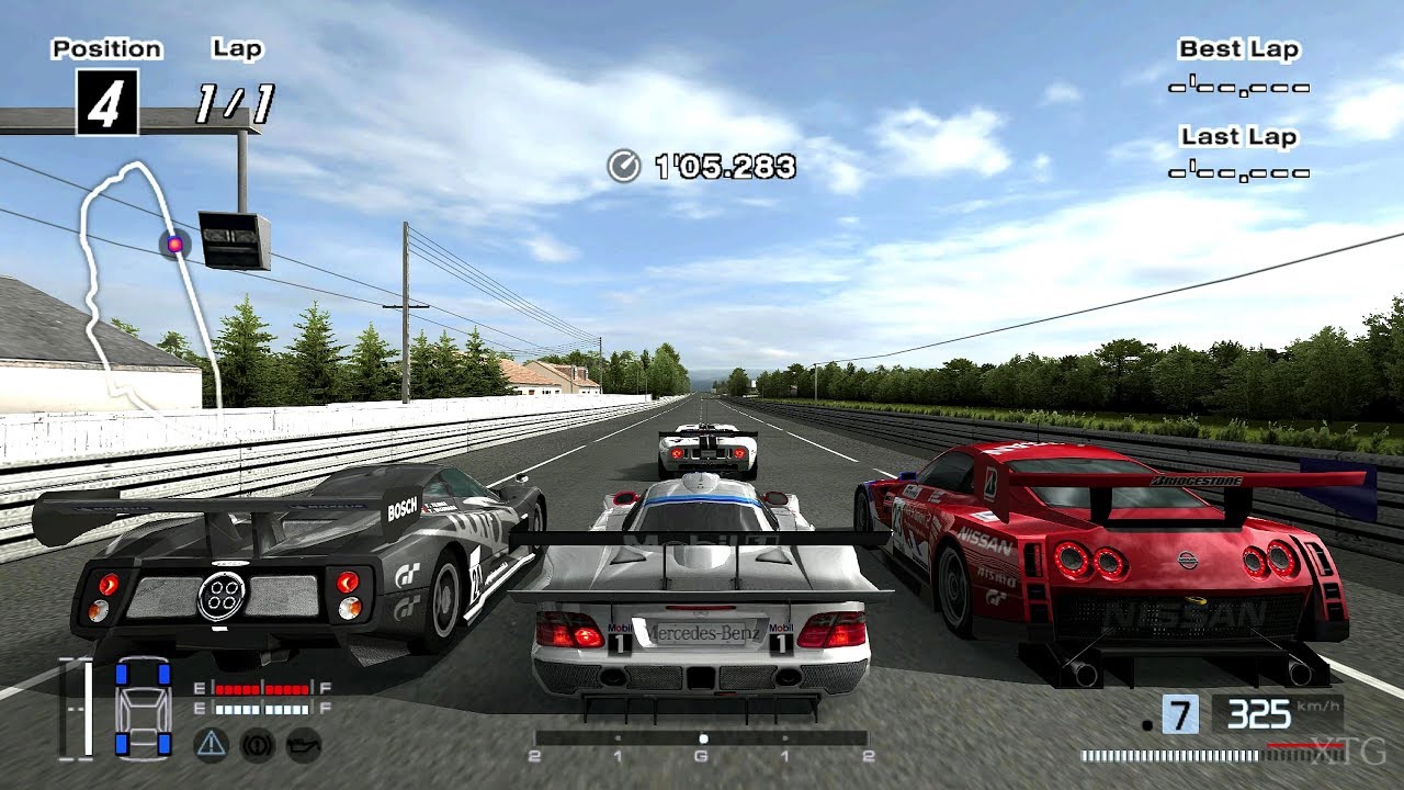 Gran Turismo 4: Mercedes-Benz CLK-GTR '98 Race Car ๐