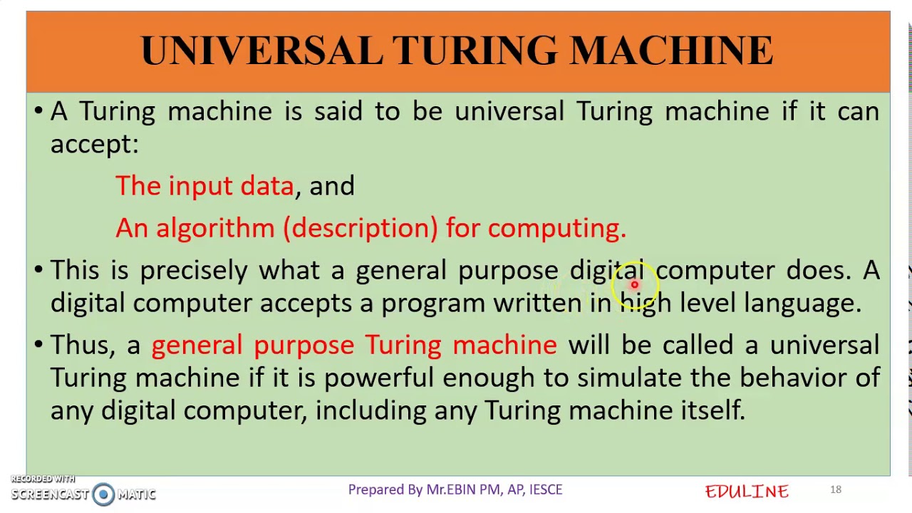 Understanding the Universal Turing Machine: Complete Notes & Insights 📄