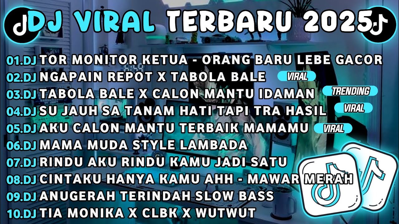 DJ TikTok Terbaru 2025 🎶 - DJ Tor Monitor & DJ Ngapain Repot X Tabola