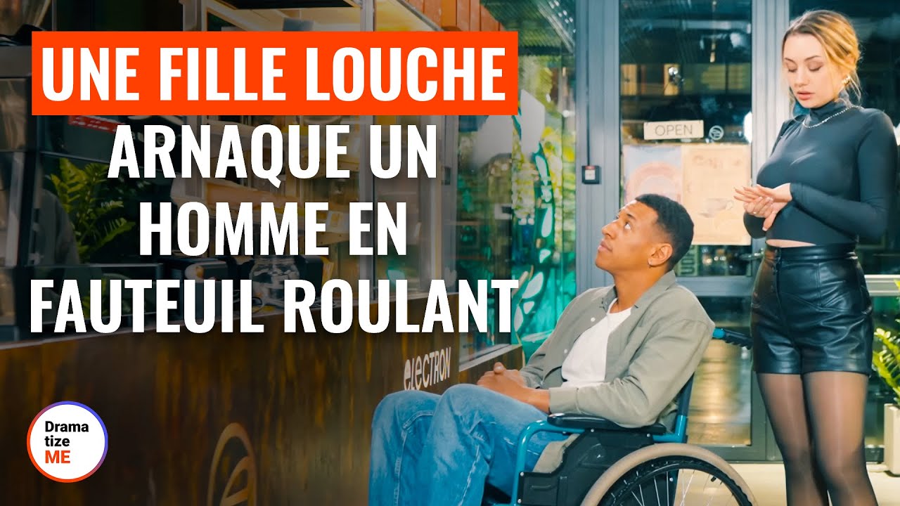 Une Fille Louche Trompe un Homme en Fauteuil Roulant : Une Scène à ne pas Manquer 🎥