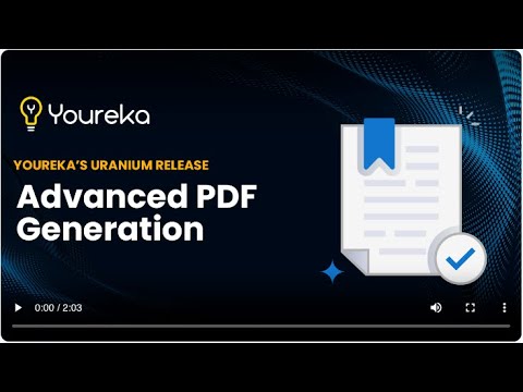 Youreka Advance PDF Generation