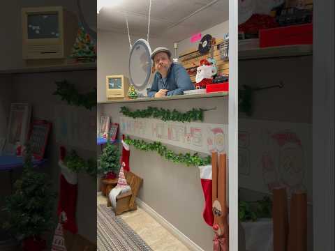 Retro Christmas banner made with a Commodore 64 PC from 1982, “The Print Shop” & dot matrix printer!