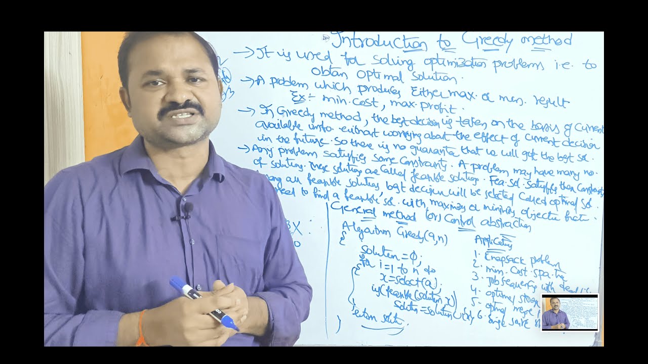 Introduction to Greedy Method: General Approach, Control Abstraction, and Applications in DAA