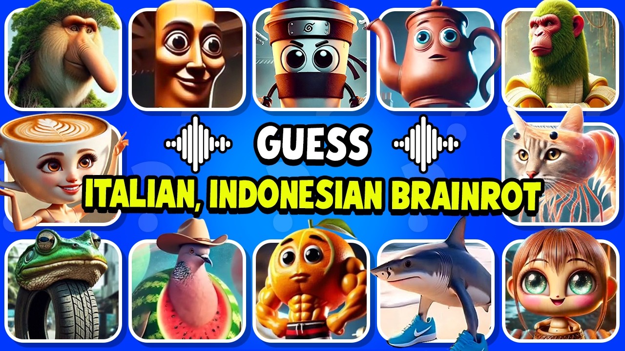 Can You Guess These Italian & Indonesian Brainrot Animals in Just 1 Second? 🧠