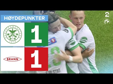 HamKam 1 - 1 Brann - Høydepunkter