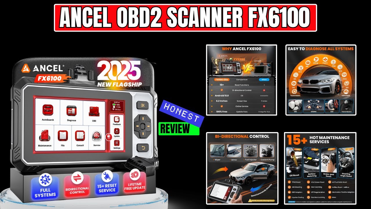 ANCEL FX6100 OBD2 Scanner Review 🚗