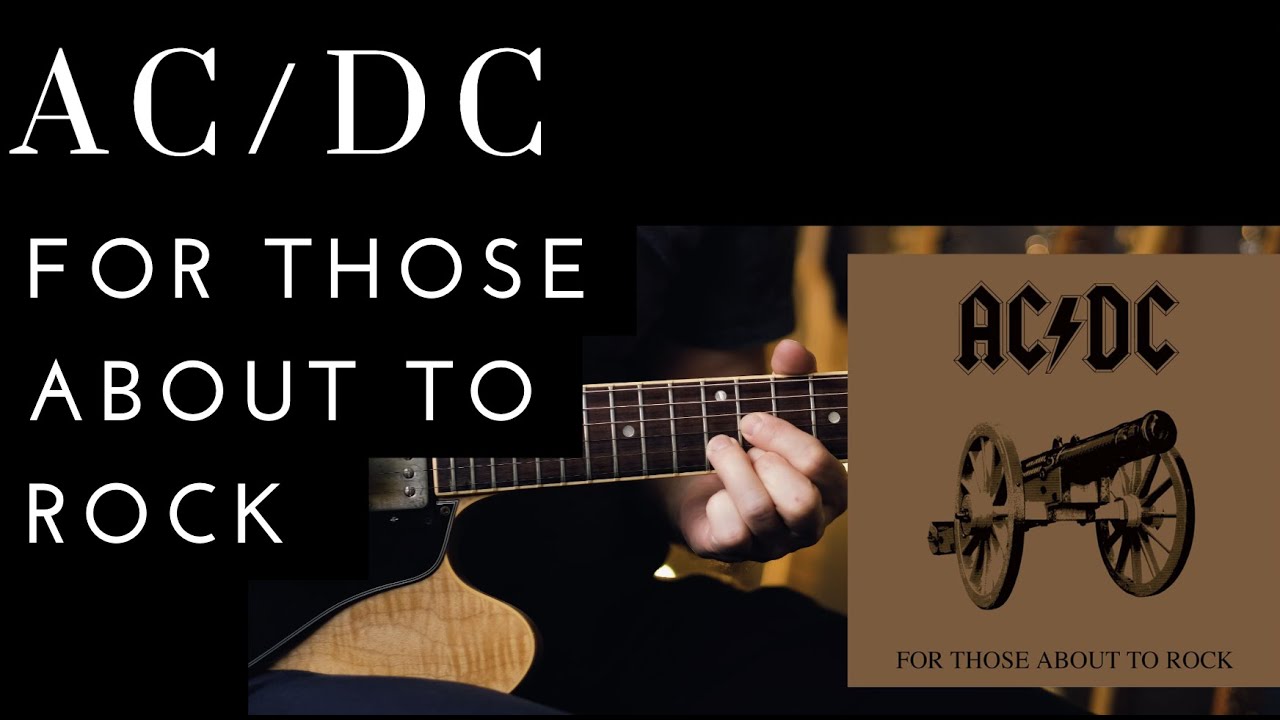 AC/DC - For Those About To Rock (guitar lesson :: tutorial)
