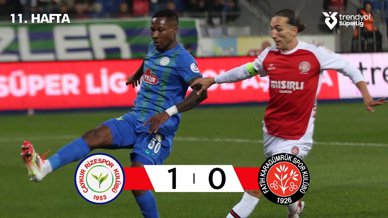 Çaykur Rizespor 1-0 Fatih Karagümrük | Trendyol Süper Lig 2025/26 - Maç Özeti
