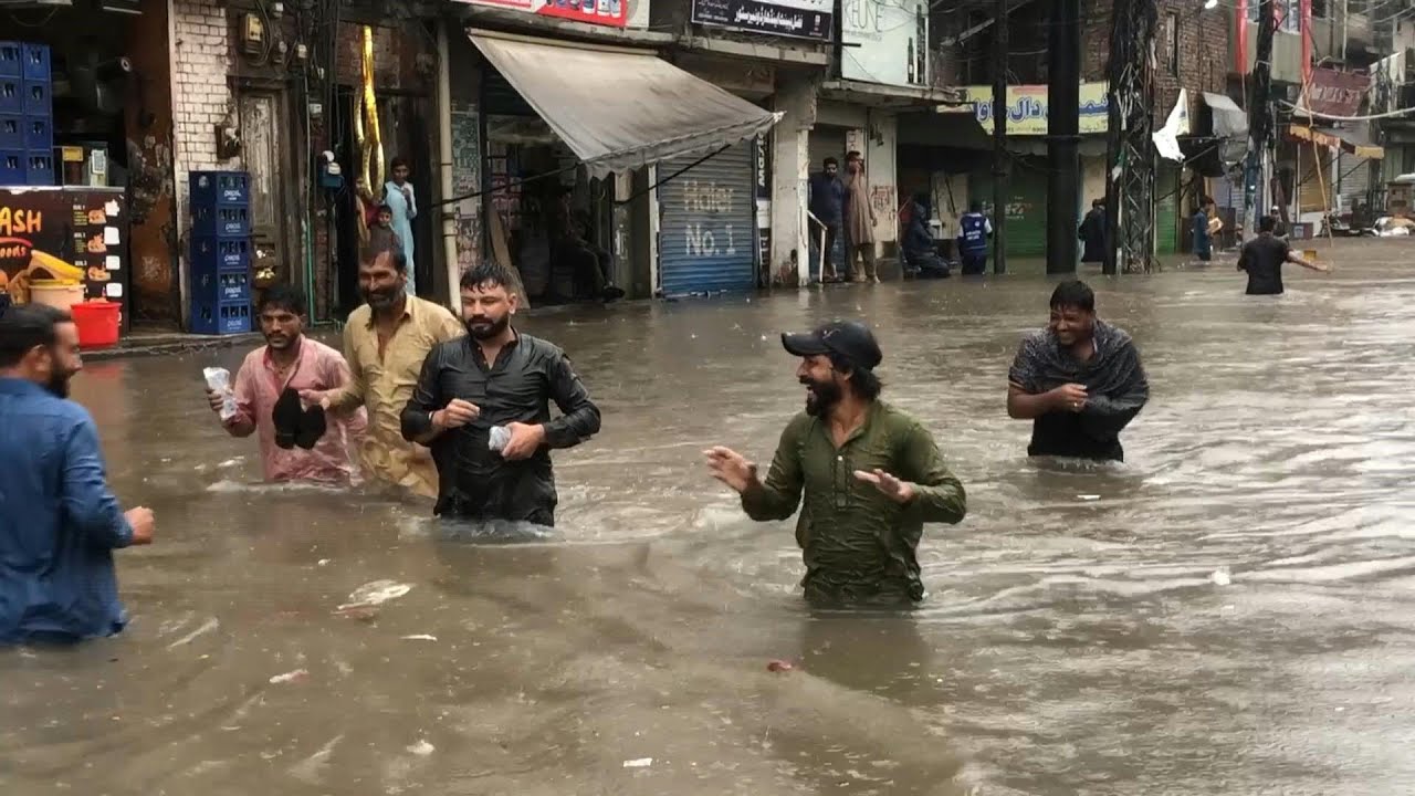 Lahore Flooded Waist-Deep After Heavy Monsoon Rains 🌧️