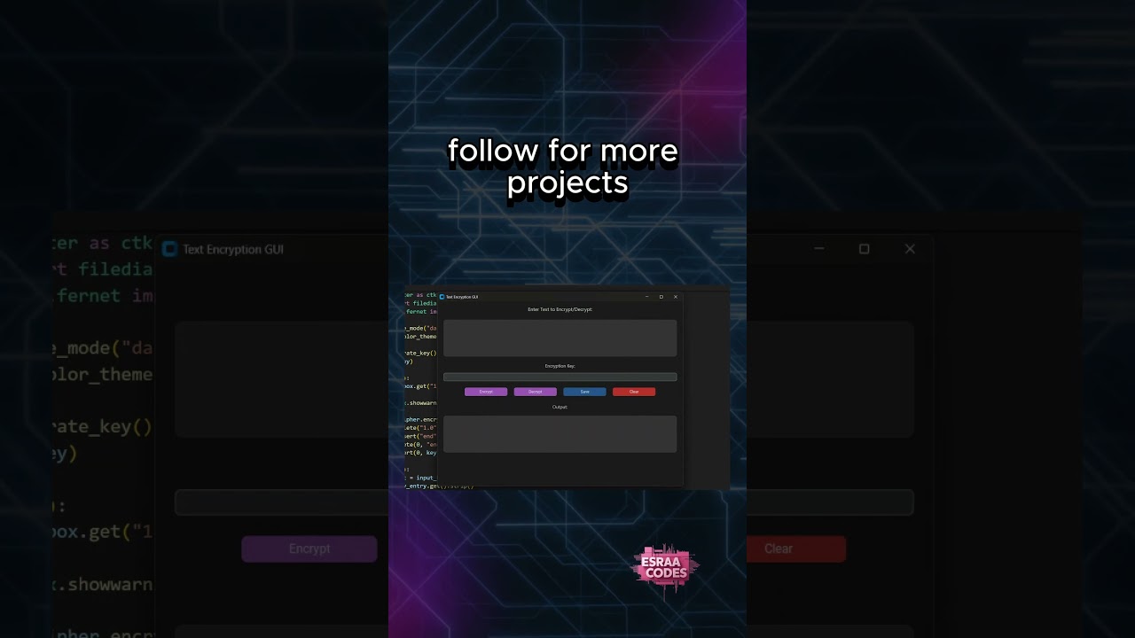 Interactive Python Encryption & Decryption Tool 🔐 – Watch It in Action!