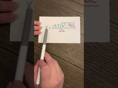 Quadratic Formula Song 🎵