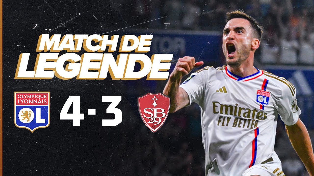Incroyable Remontada OL : OL-Brest 4-3 en 2024 ⚽